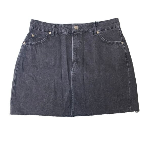 Women’s Black Denim Jean Skirt - Size 8 | 100% Cotton Classic Fit - Picture 1 of 3